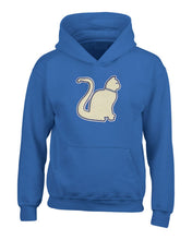 Load image into Gallery viewer, Zeta Phi Beta Chenille Zee White Cat Embroidered Hoodie Sweatshirt Unisex Fit
