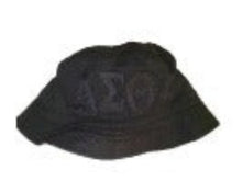 Load image into Gallery viewer, Delta Sigma Theta Embroidered Black on Black Bucket Hat
