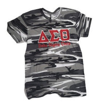 Load image into Gallery viewer, ΔΣΘ Snow (Black/White/Grey) Embroidered Camouflage
