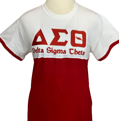 ΔΣΘ Two Tone Embroidered Tee