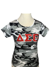 Load image into Gallery viewer, ΔΣΘ Snow (Black/White/Grey) Embroidered Camouflage
