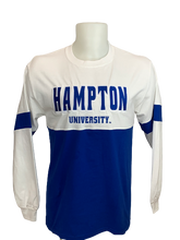 Load image into Gallery viewer, Hampton University Embroidered  Color Block | Long Sleeve
