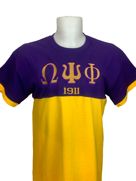 ΩΨΦ Embroidered 2-Tone | Tee