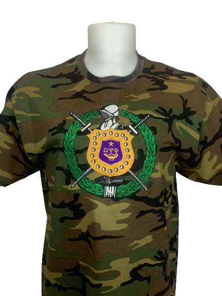 ΩΨΦ Camouflaged Crest | Shirt