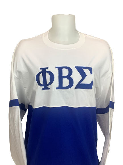 ΦΒΣ Embroidered Custom Two Tone | Long Sleeve