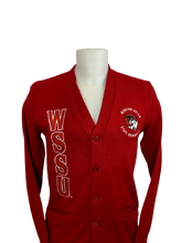 Load image into Gallery viewer, WSSU Varsity Sweater Red | Embroidered Cardigan

