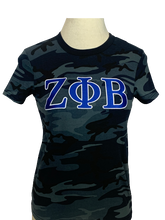 Load image into Gallery viewer, ΖΦΒ Embroidered Camouflage | Shirt
