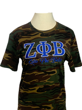 Load image into Gallery viewer, ΖΦΒ Embroidered Camouflage | Shirt
