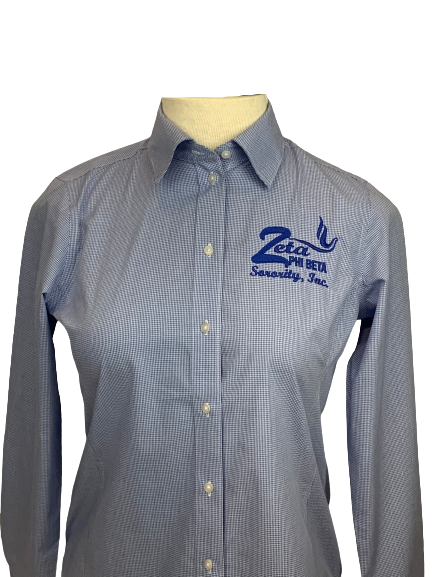 ΖΦΒ Embroidered Gingham | Twill Design 01